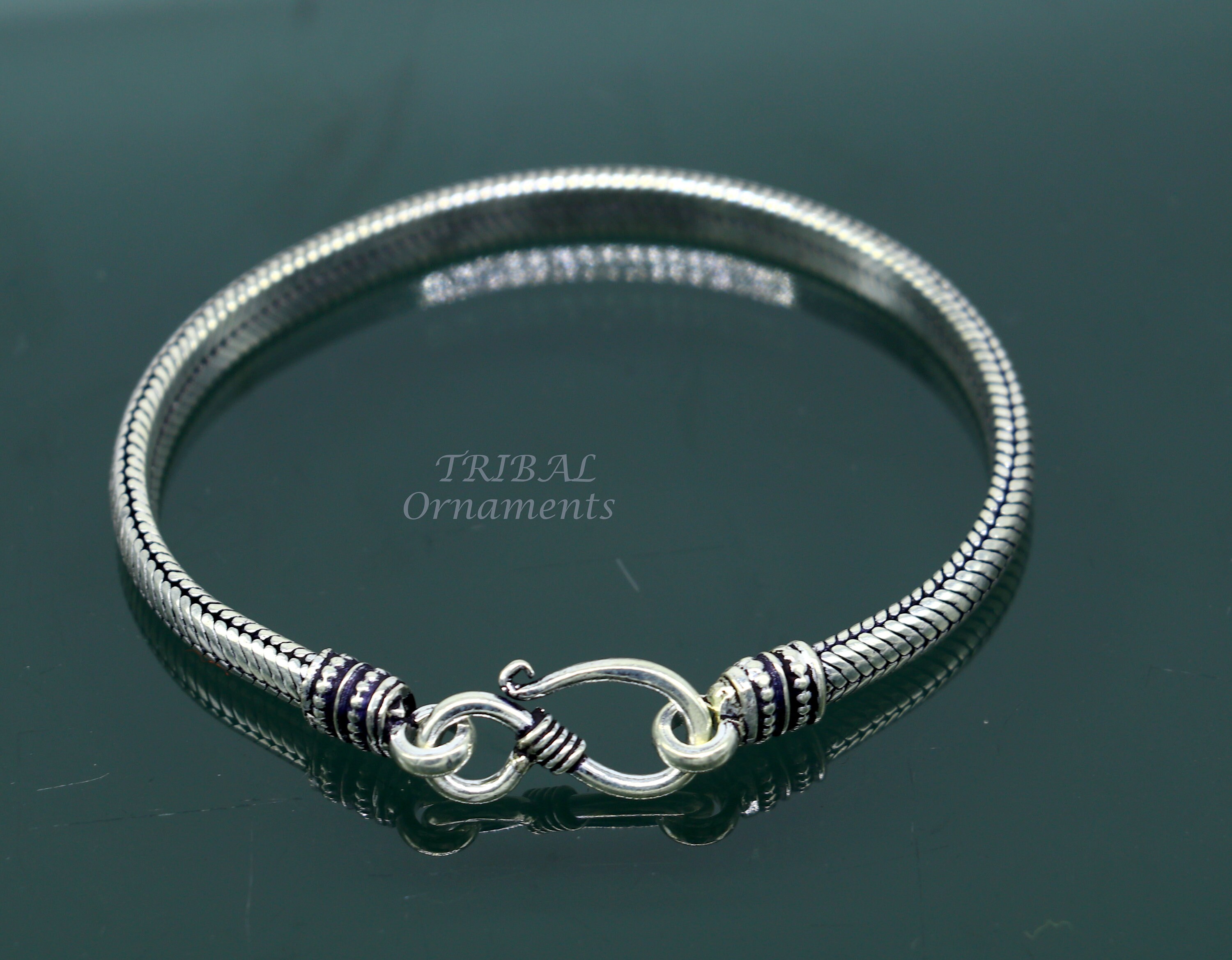 5mm 925 Sterling Silver Handmade Snake Chain Bracelet D