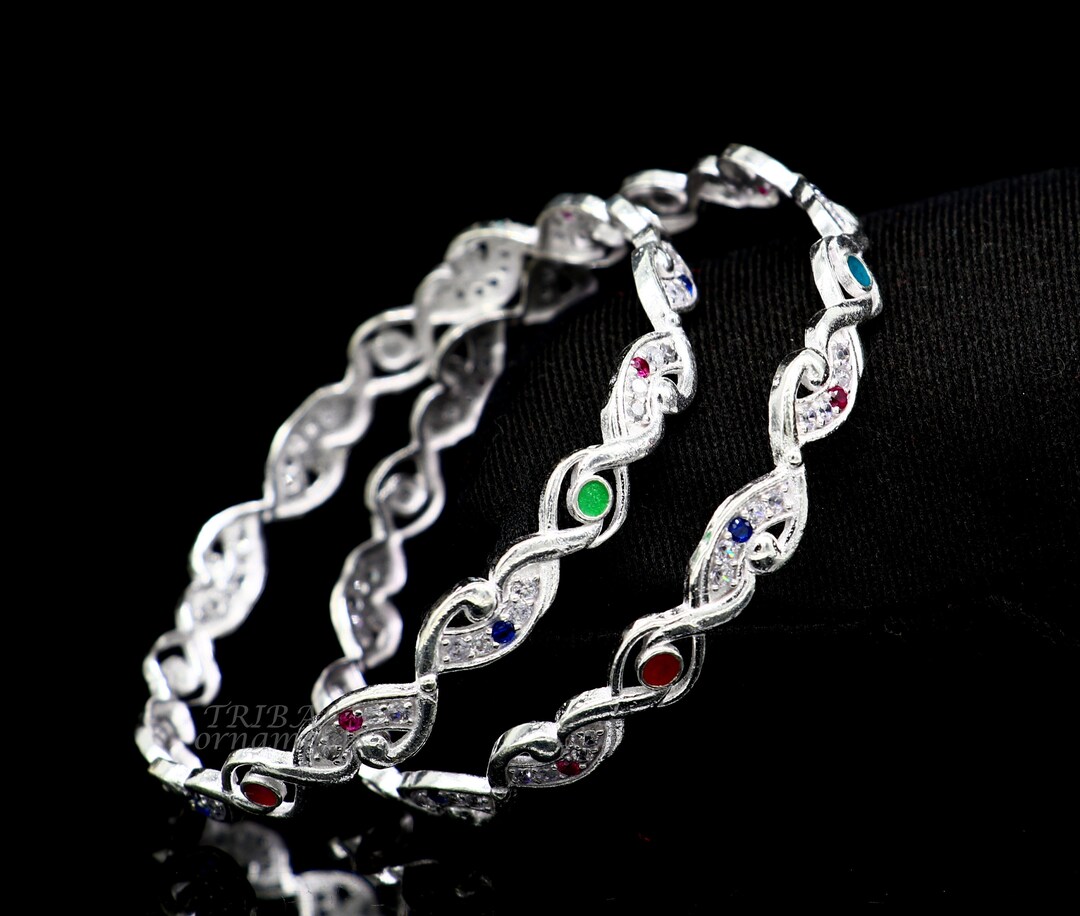 925 Sterling Silver Handmade Gorgeous Multicolor Stone Stone 925 Sterling Silver Handmade Gorgeous Multicolor Stone Stone