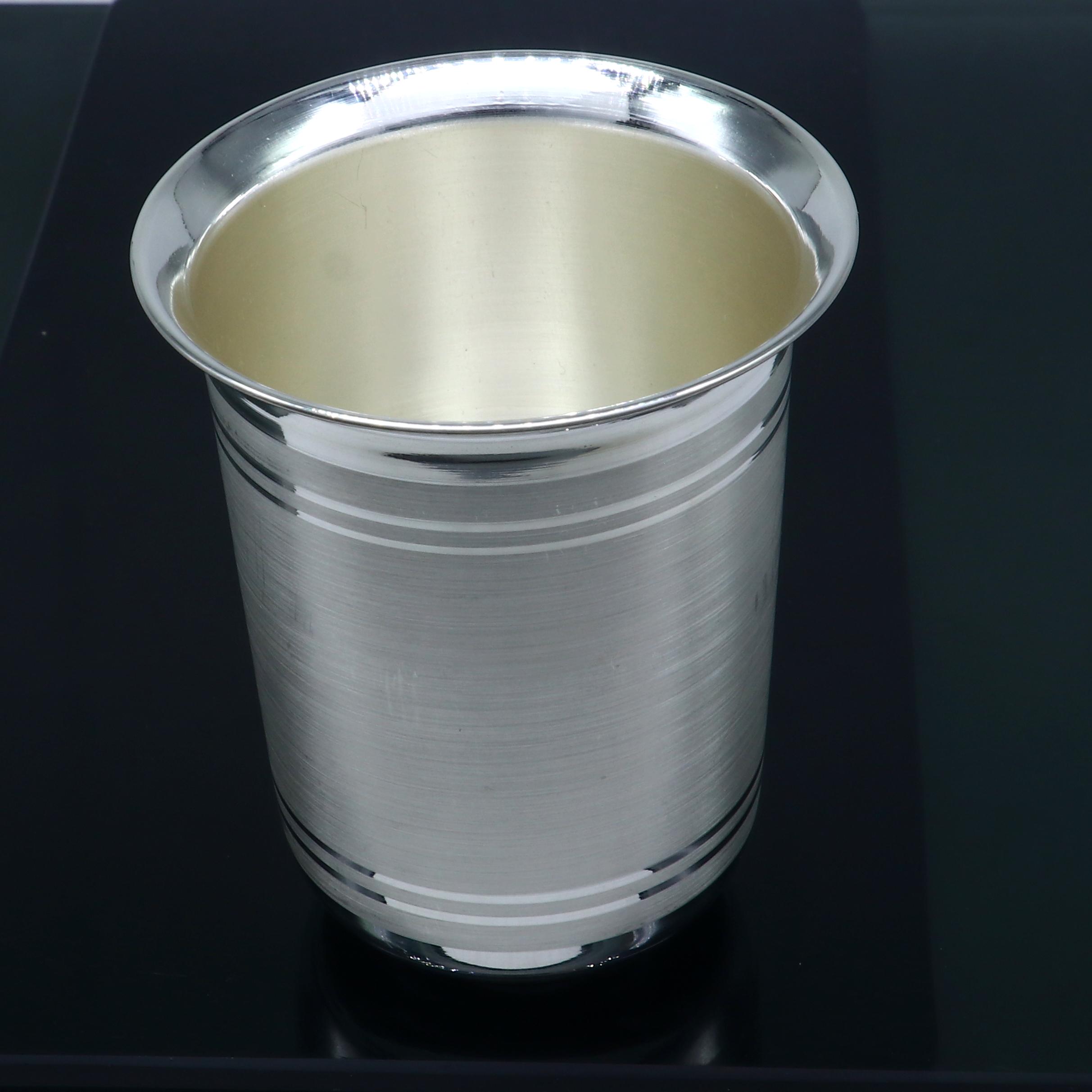 925 純銀製ハンドメイドウォーターミルクカップタンブラー、150ML 容量 