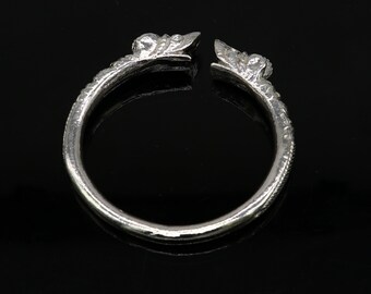 Solid 925 Silver Handcrafted Vintage Antique Style Gorgeous Cuff