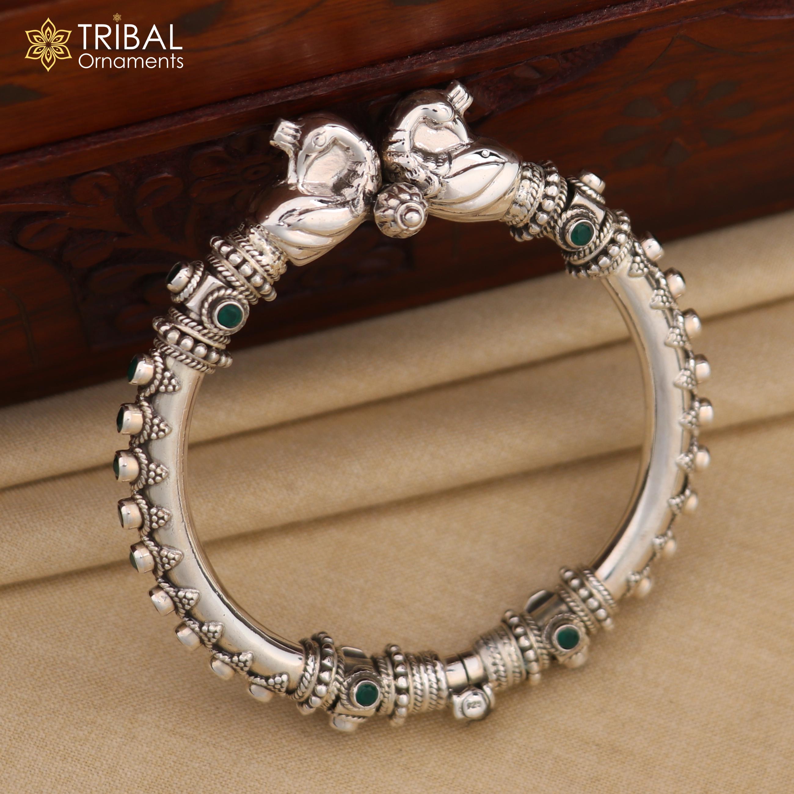 Vintage Design Handcrafted Unique Work 925 Sterling Silver Bangle