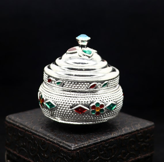 Vintage antique design Solid silver handmade trin… - image 1