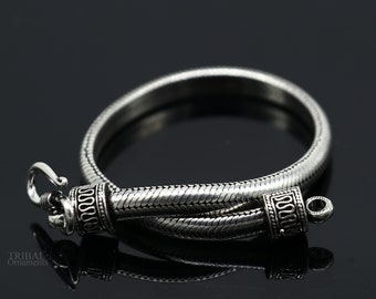 5mm 925 Sterling Silver Handmade Snake Chain Bracelet, D Shape