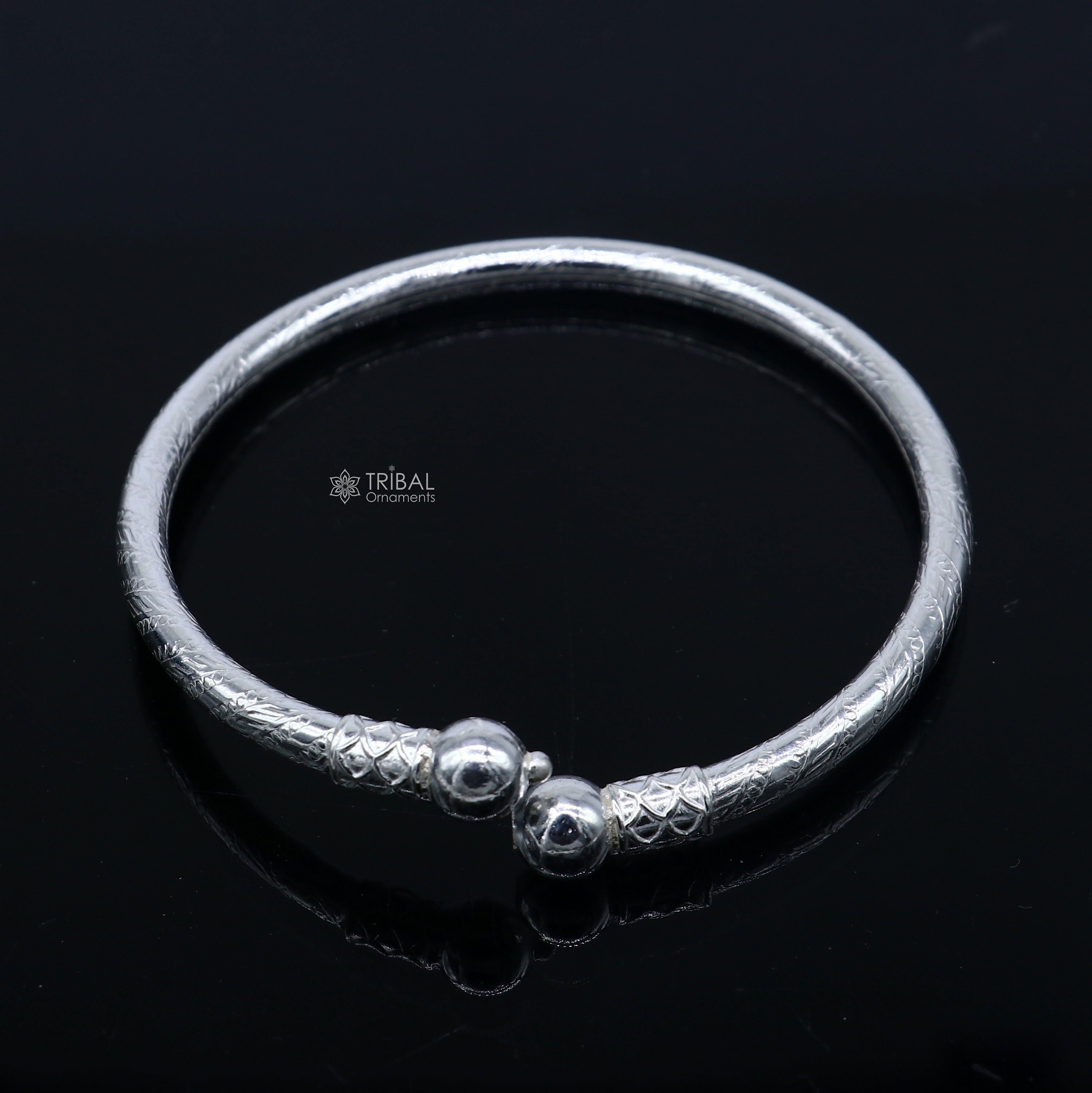 アクセサリー cantate Silver bangle Amazing Design Sterling Silver Bangle Bracelet Kangan Chudi