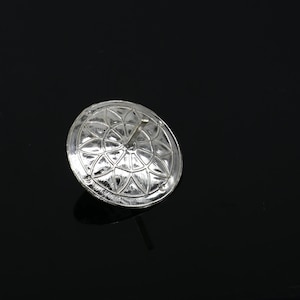 Einzigartiges Silber Spielzeug 925 Sterling Silber handgefertigtes Firki oder Lattu Spielzeug, bestes Silberspielzeug für Ihre Baby Krishna Idole, bester Silberartikel su1159