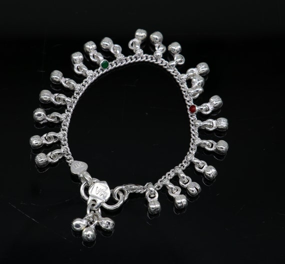Silver anklets for newborn best sale baby