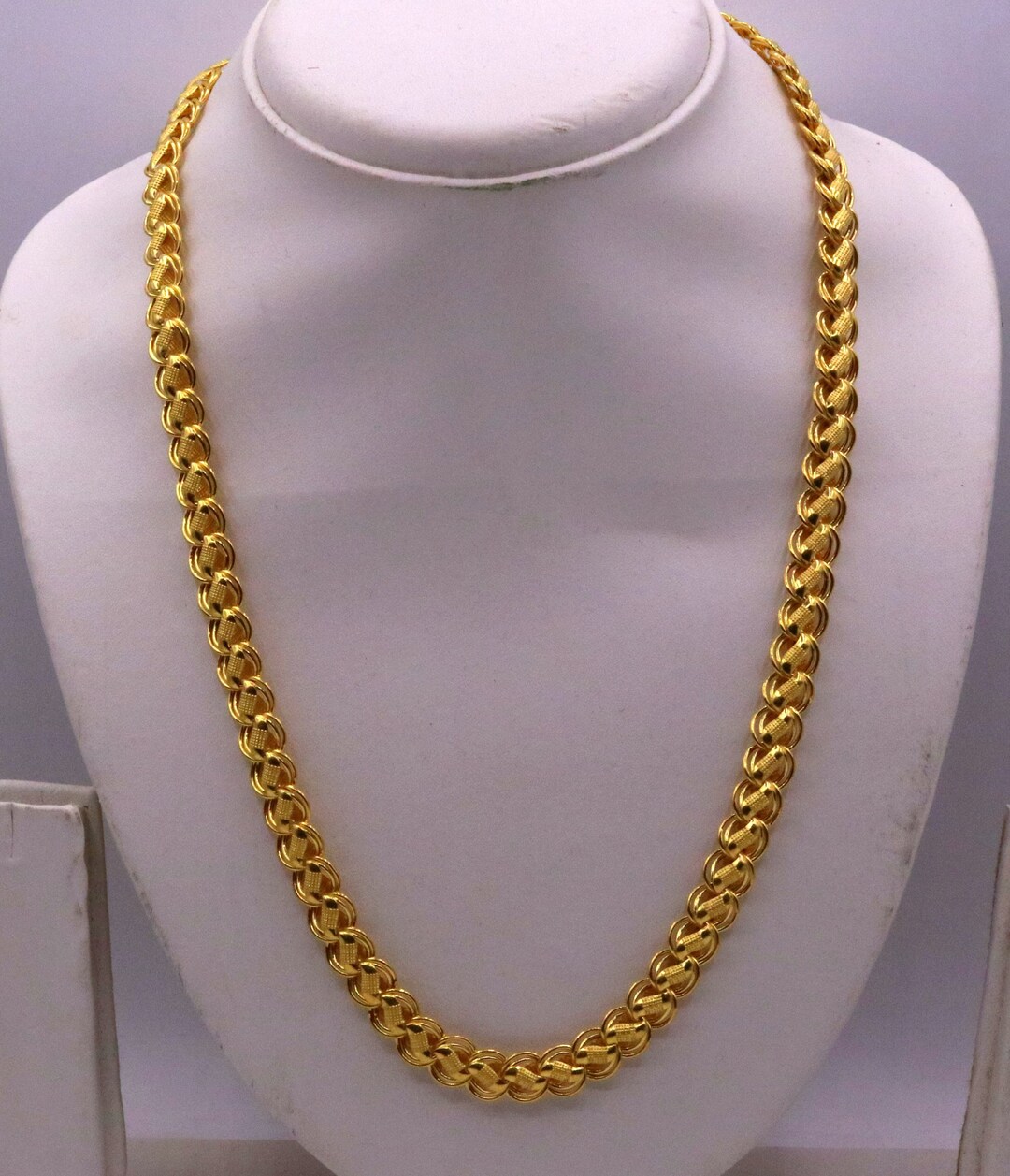 Buy 20 to 24 Inches 22k Yellow Gold Handmade Fabulous Lotus Chain