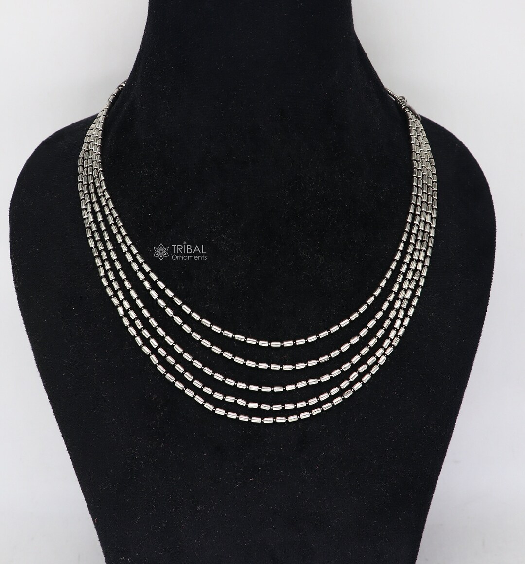 アクセサリー 5 strand long chain necklace 925 Sterling Silver 5 Line Necklace 5 Strands Unique Stylish