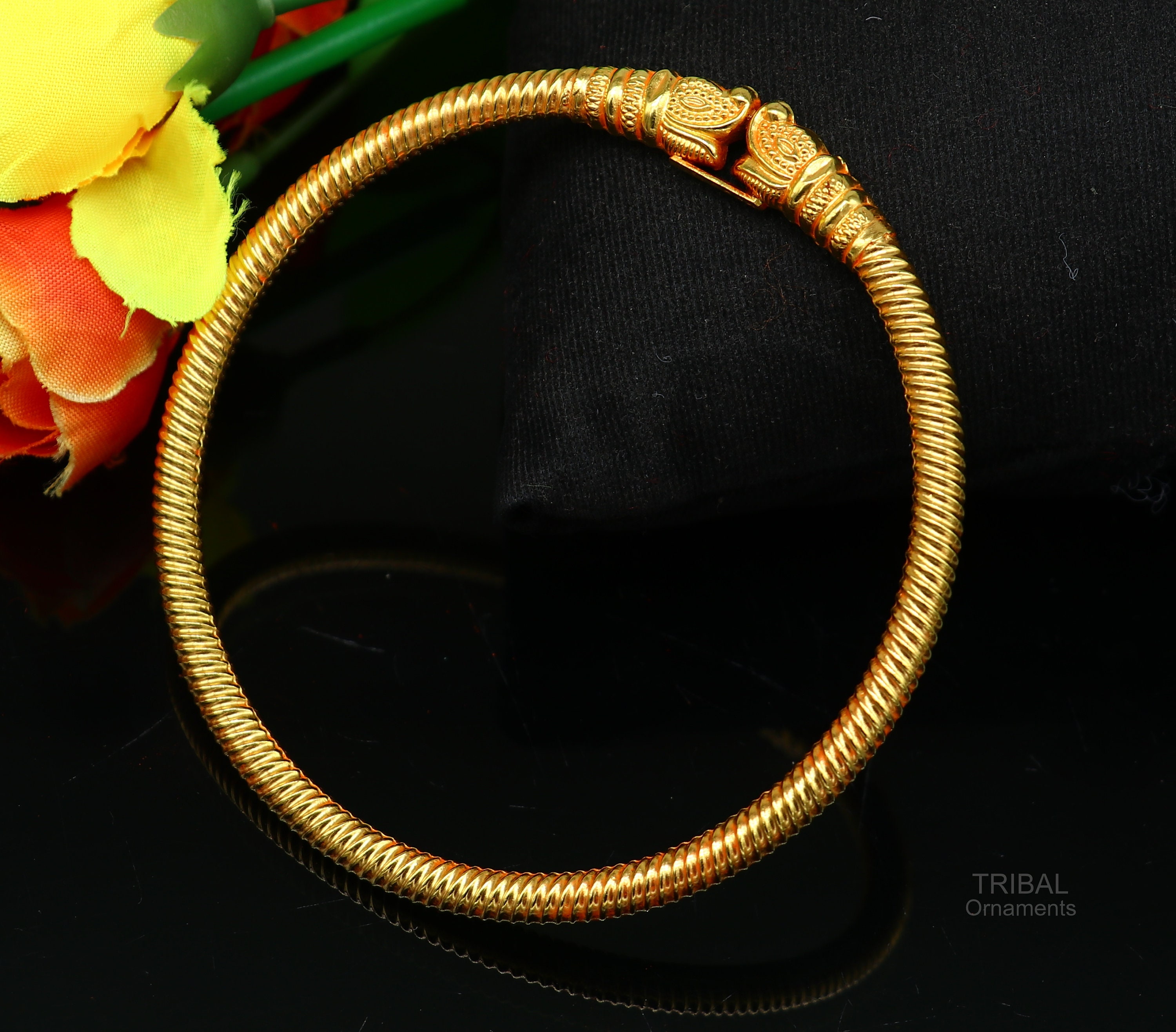 1 Gram Daily Wear Bracelet Kada Gold Finish – Hayagi