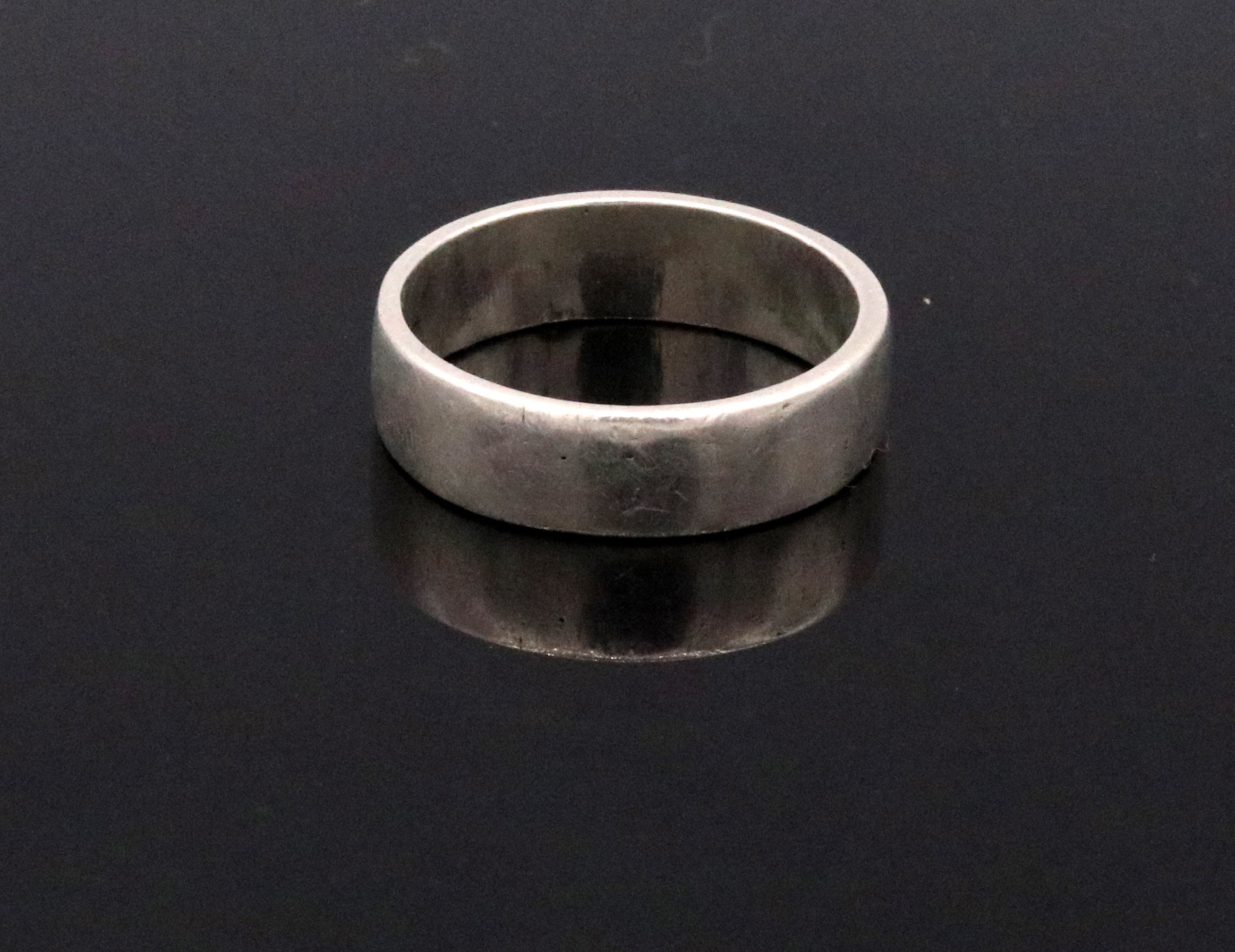 925 Solid Sterling Silver Plain Ring Band Fabulous Unisex Engagement ...