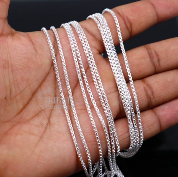 2mm 925 Sterling Silver Handmade Amazing Stylish Delicate Solid