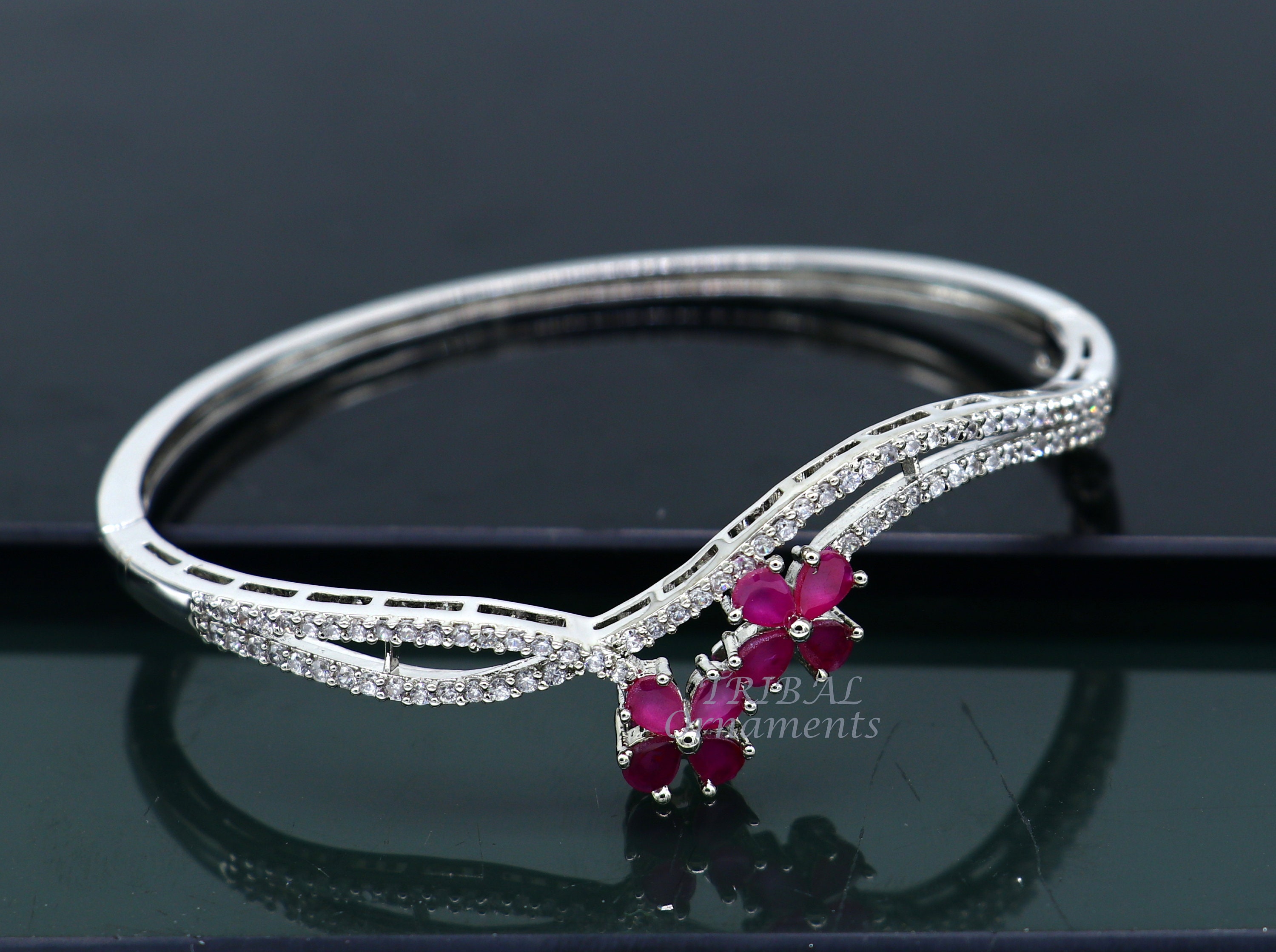 Source new italy design luxury cubic zirconia coloful gemstone women cuff  copper bangle bracelet joias semijoias jewelry on m.
