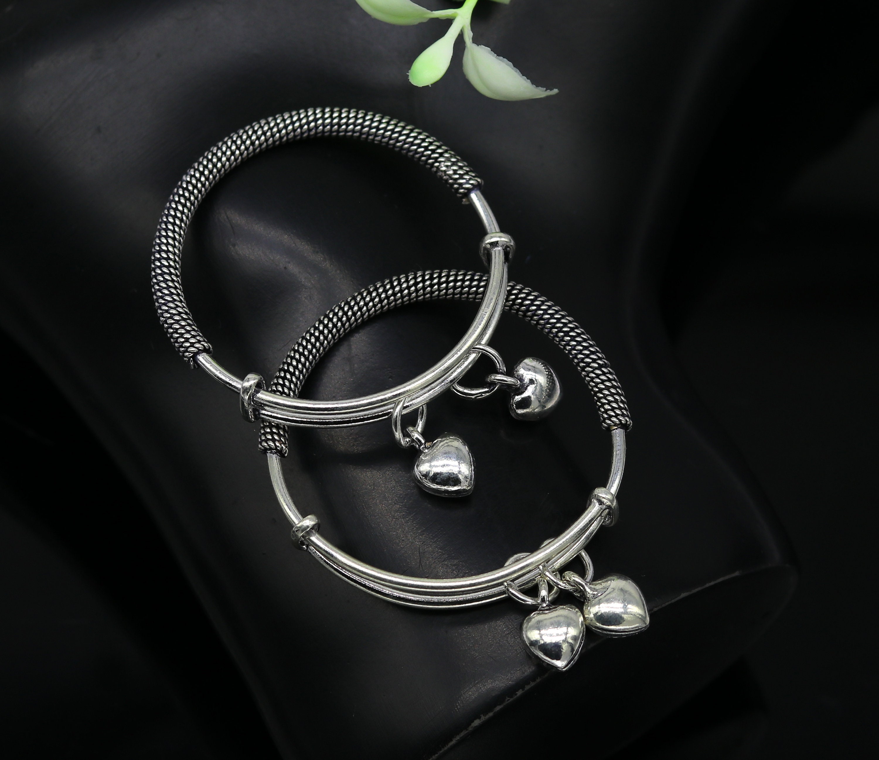 Silver kadiyam for baby best sale boy