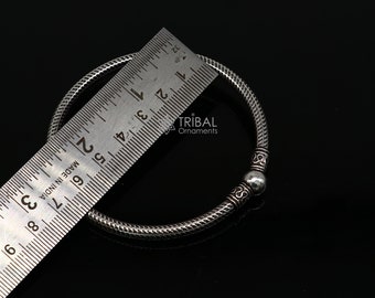 Pure 925 Sterling Silver Unique Vintage Style Bangle