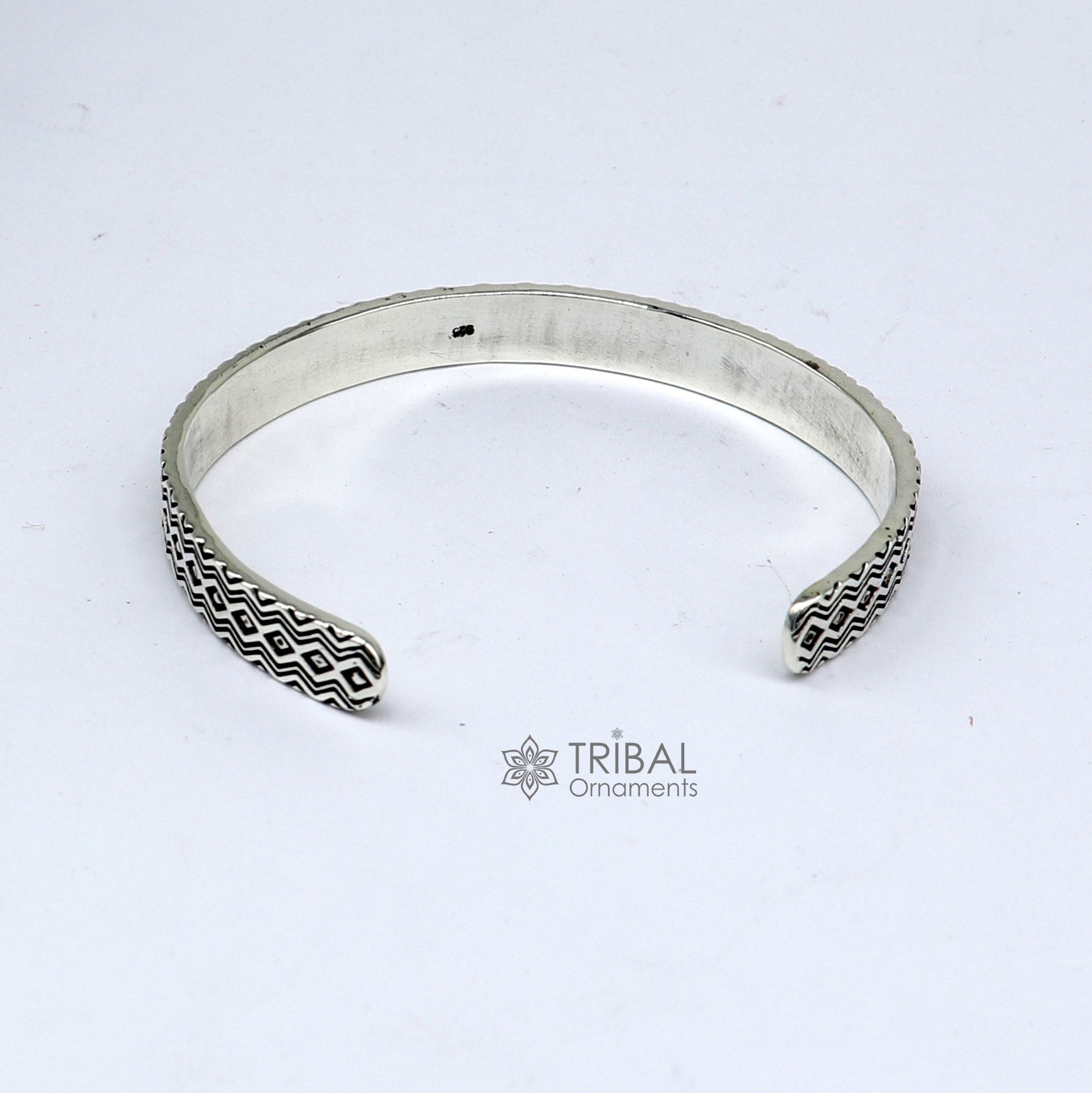 925 Sterling Silver Handmade Unique Zig Zag Design