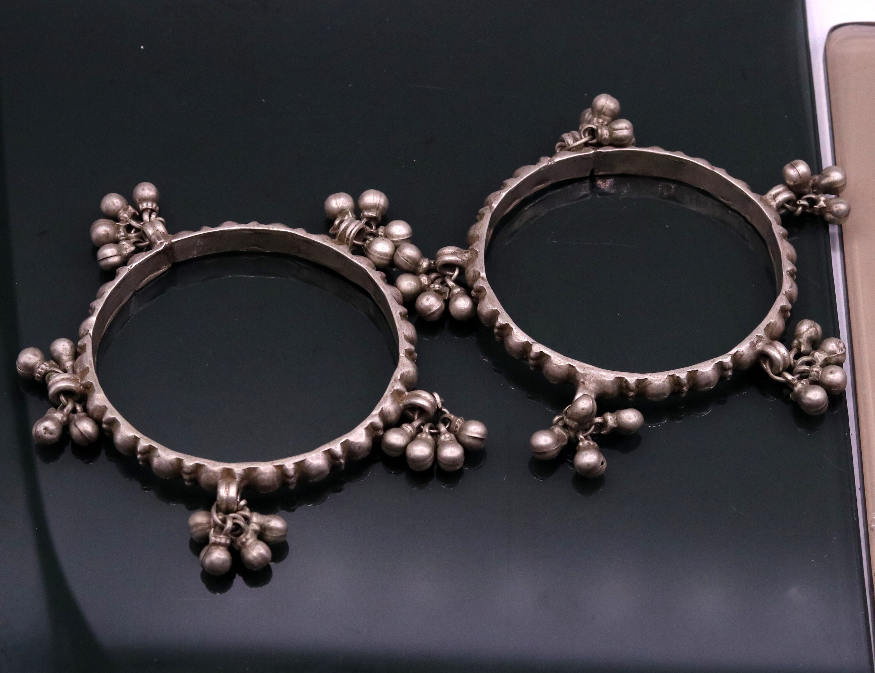 Indian Traditional Handmade Solid Sterling Silver Bangle Indian Traditional Handmade Solid Sterling Silver Bangle