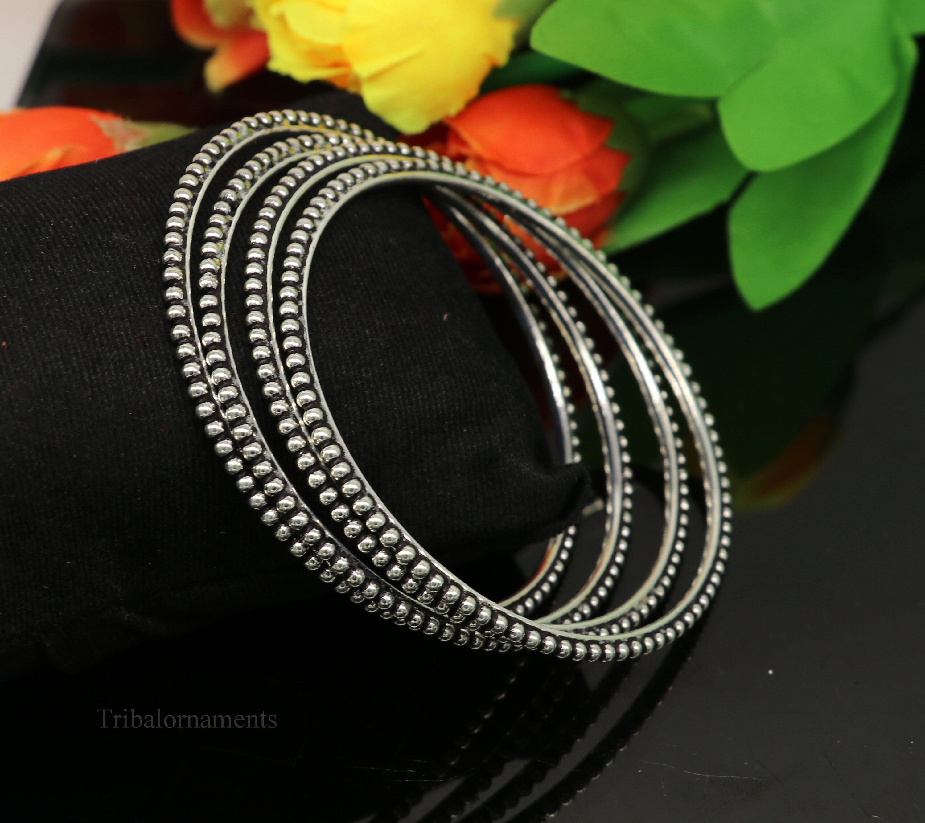 OX JEWELRY High-End SILVER CURVE BANGLE | MB -t