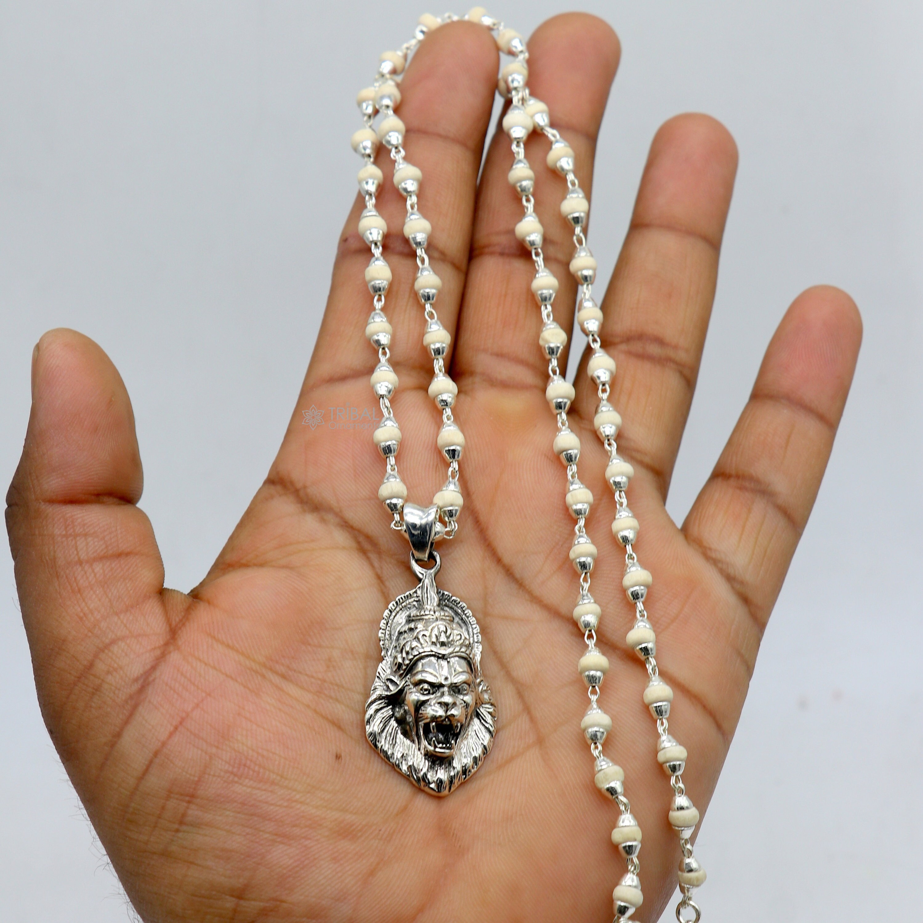 Mtrolls Pendentif Vishnu ji en argent sterling avec chaîne | 925 | 5.8 Mtrolls Pendentif Vishnu ji en argent sterling avec chaîne | 925 | 5.8