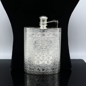 925 sterling silver customized design silver wine bottle, silver drink bottle, royal style silver article, gifting silver utensils  sv260