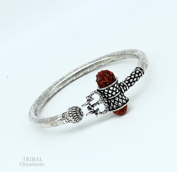 Exclusive Stunning 925 Sterling Silver Handmade Shiva Rudraksha