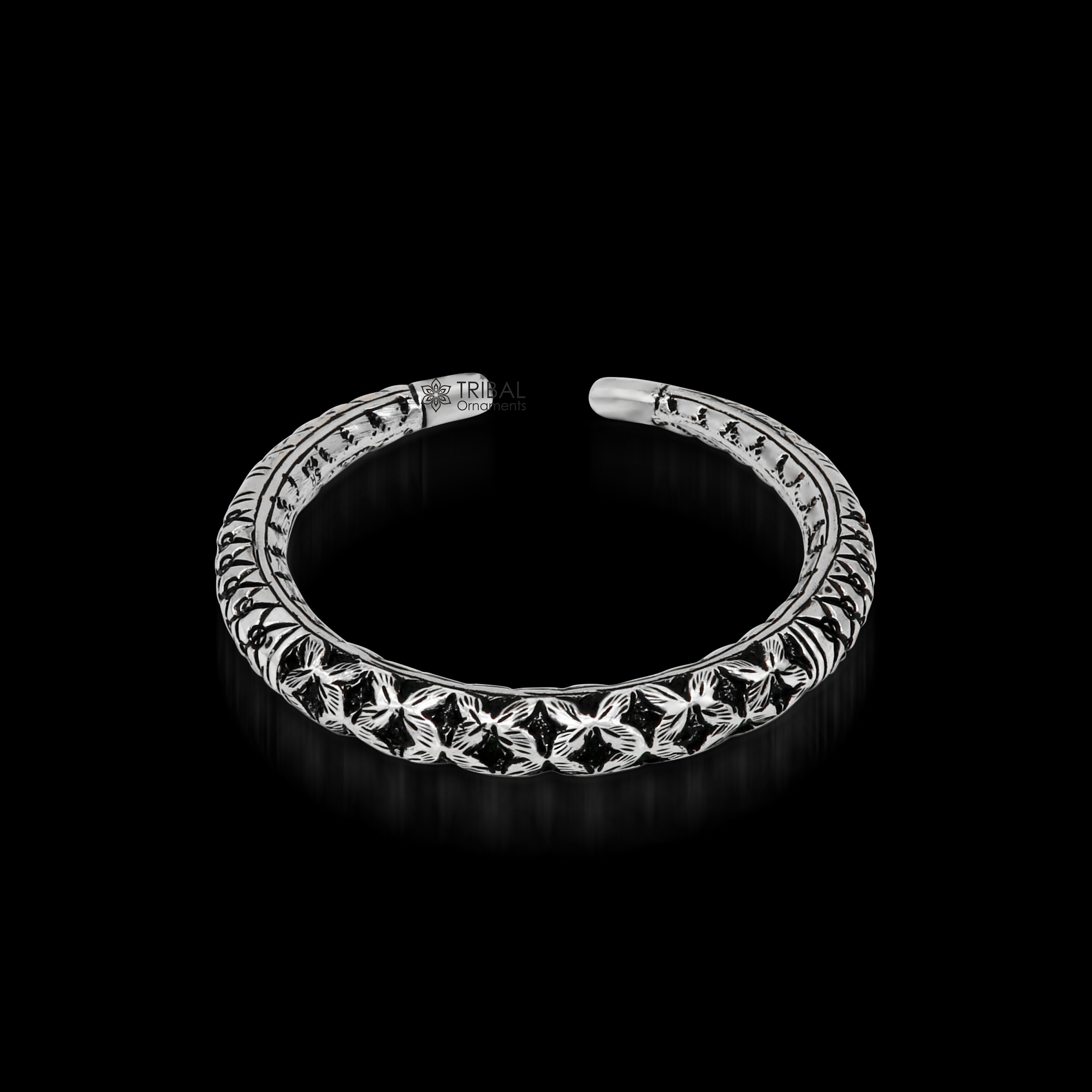 925 Sterling Silver Handmade Chitai Bangle Bracelet Kada 925 Sterling Silver Handmade Chitai Bangle Bracelet Kada