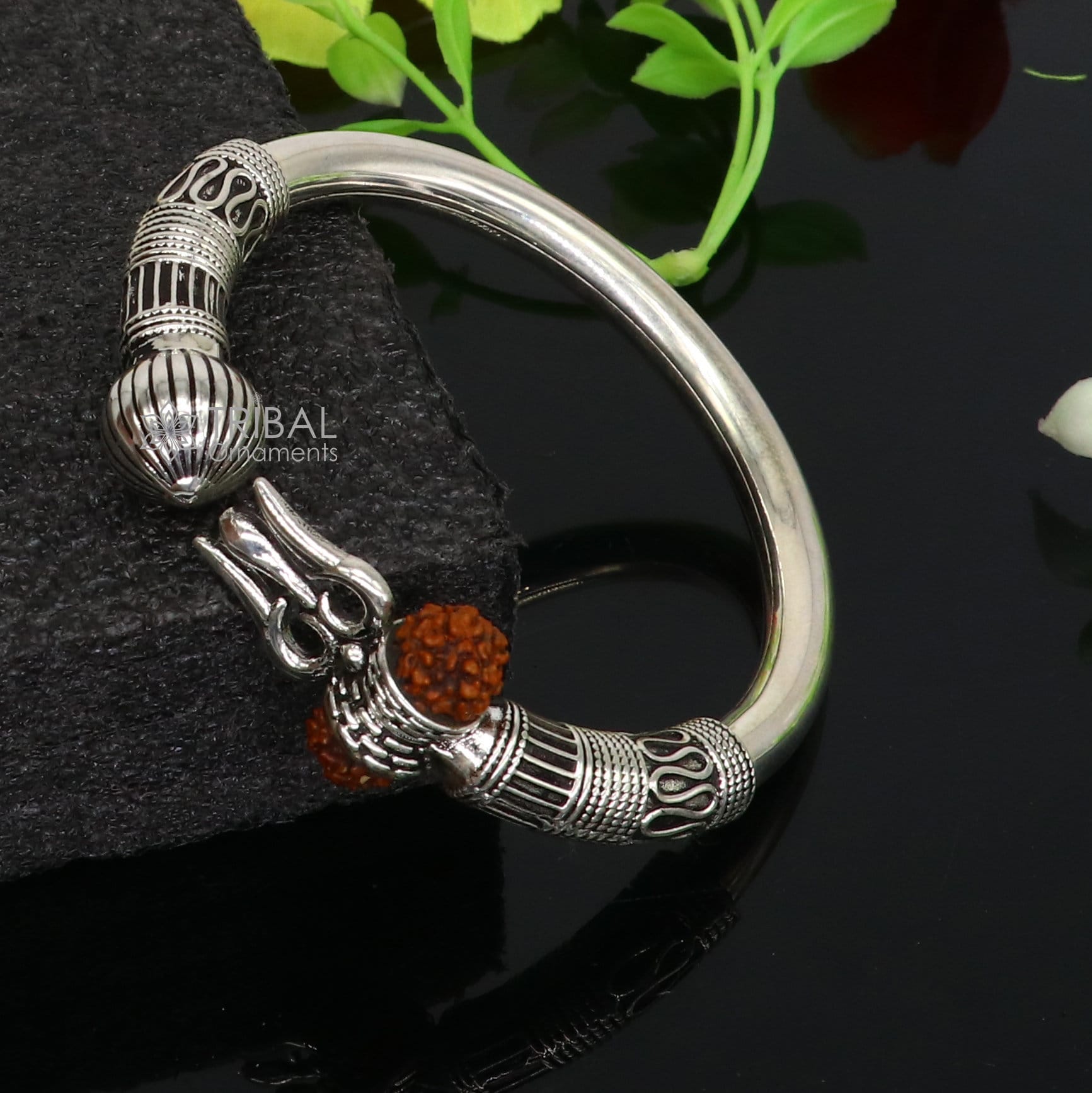925 Sterling Silver Handmade Plain Shiny Lord Shiva Trident