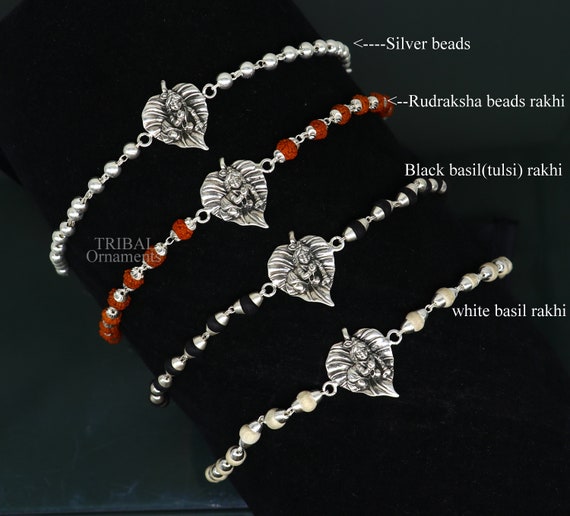 Buy Handmade Lord Krishna Rectangle Five Line Rudraksha Gold Plated Bracelet  /festival,marriage/wedding /engagement,birthday,gift,religious Online in  India - Etsy