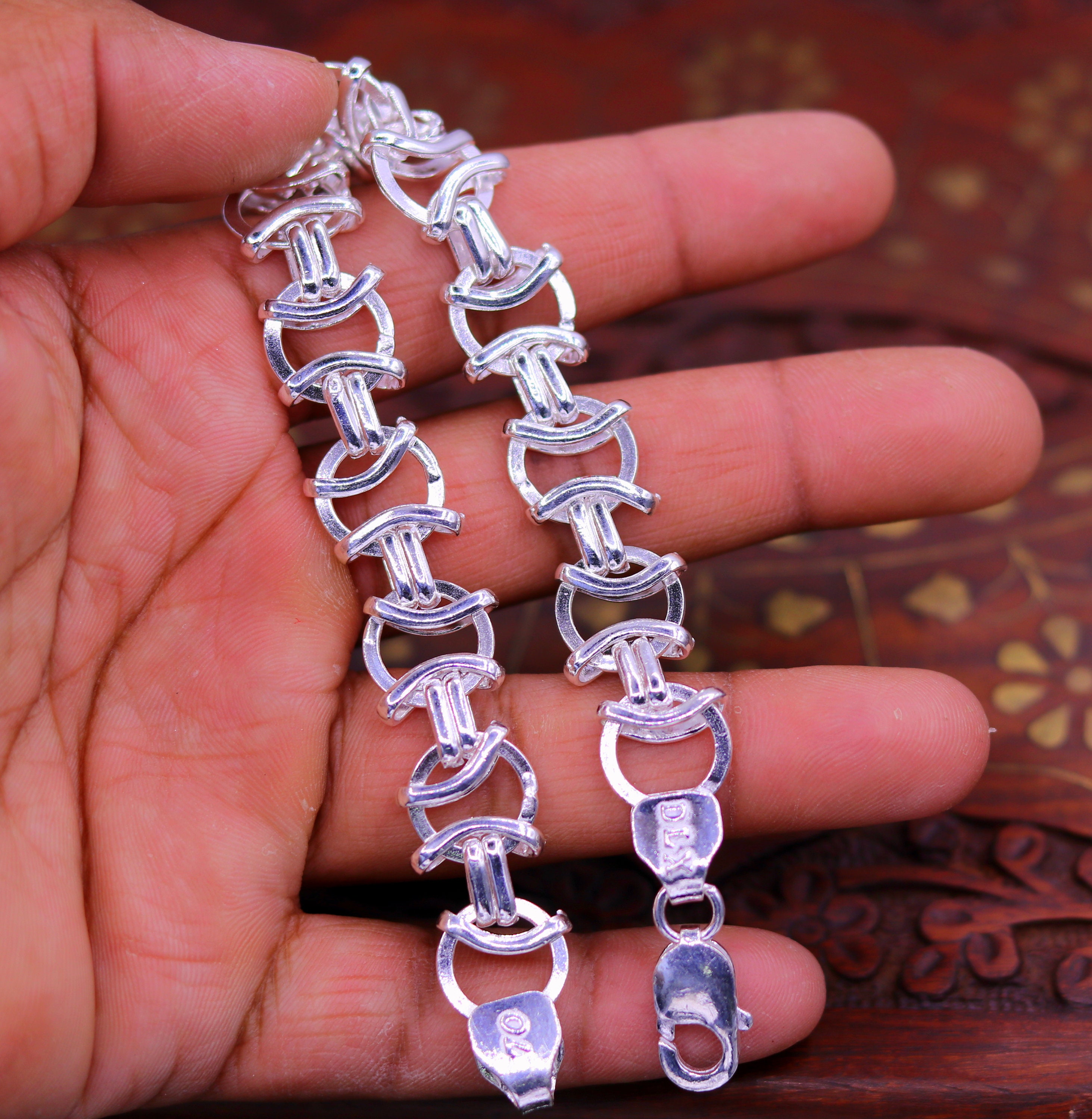 Amazing Unique Design Sterling Silver Gorgeous Link Chain 