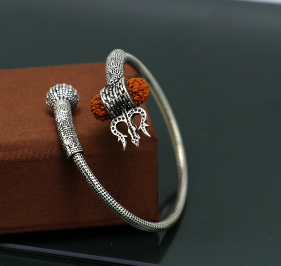 Vintage Sterling Silver バングル　デザイン シヴァ神トライデント ヴィンテージデザイン 925 スターリングシルバー