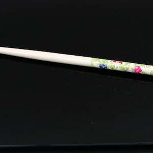 925 sterling silver customized rose flower design hair pin with wooden painted stick amazing hair jewelry brides gifting  hc13