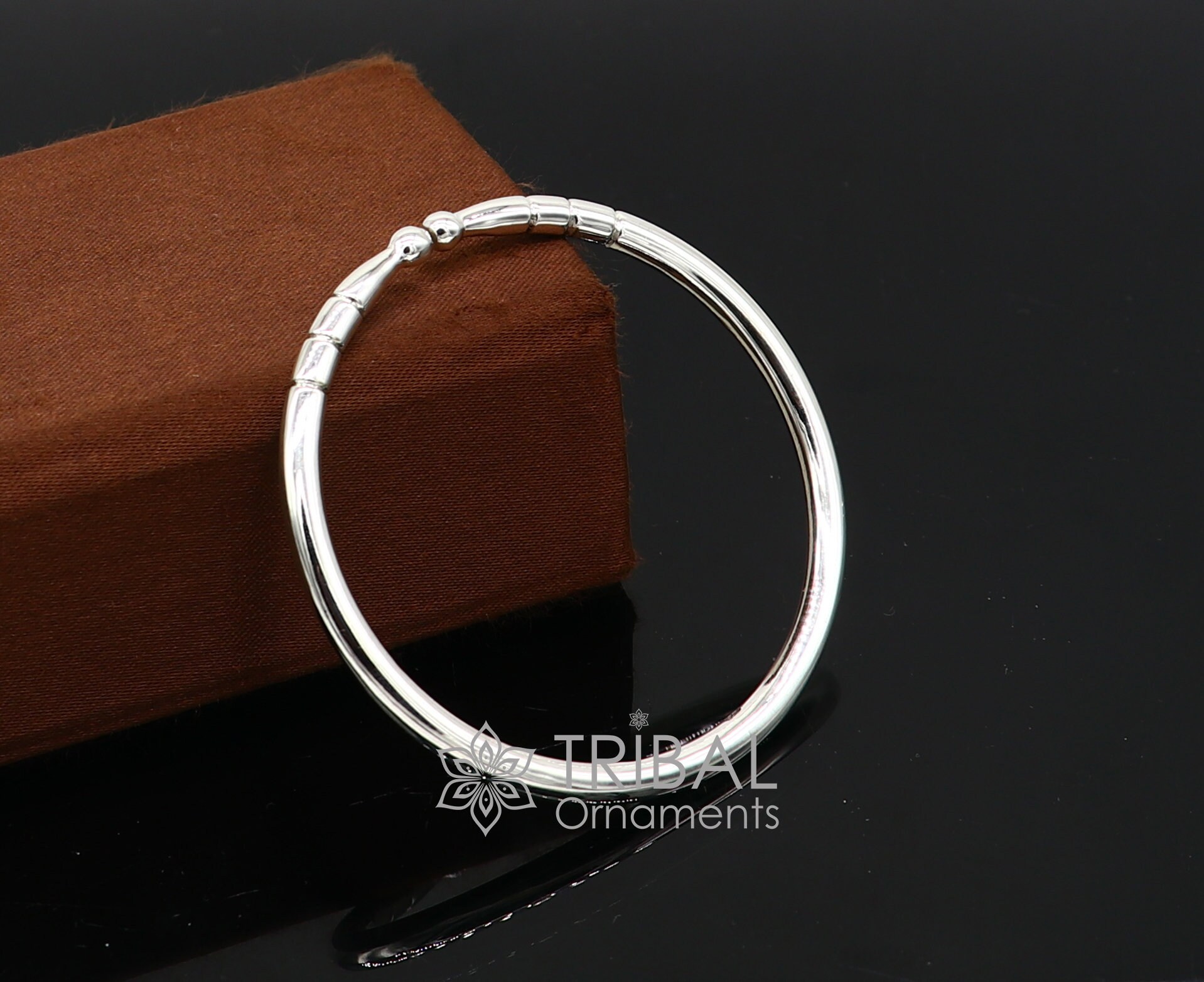 4mm 925 Solid Sterling Silver Handmade Design Plain Shiny