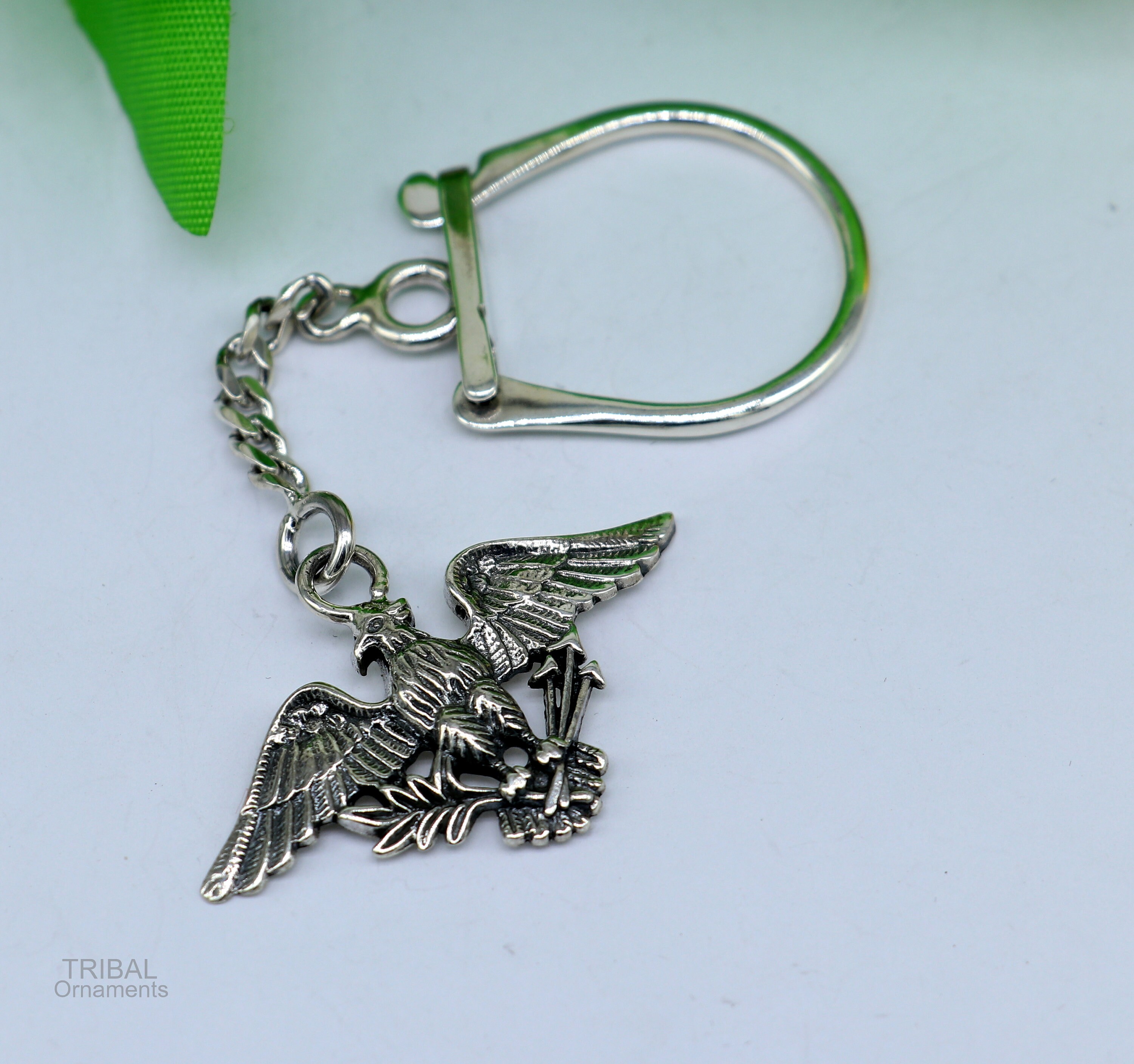 925 Sterling Silver Handmade Unique Style Garuda Design Solid Key