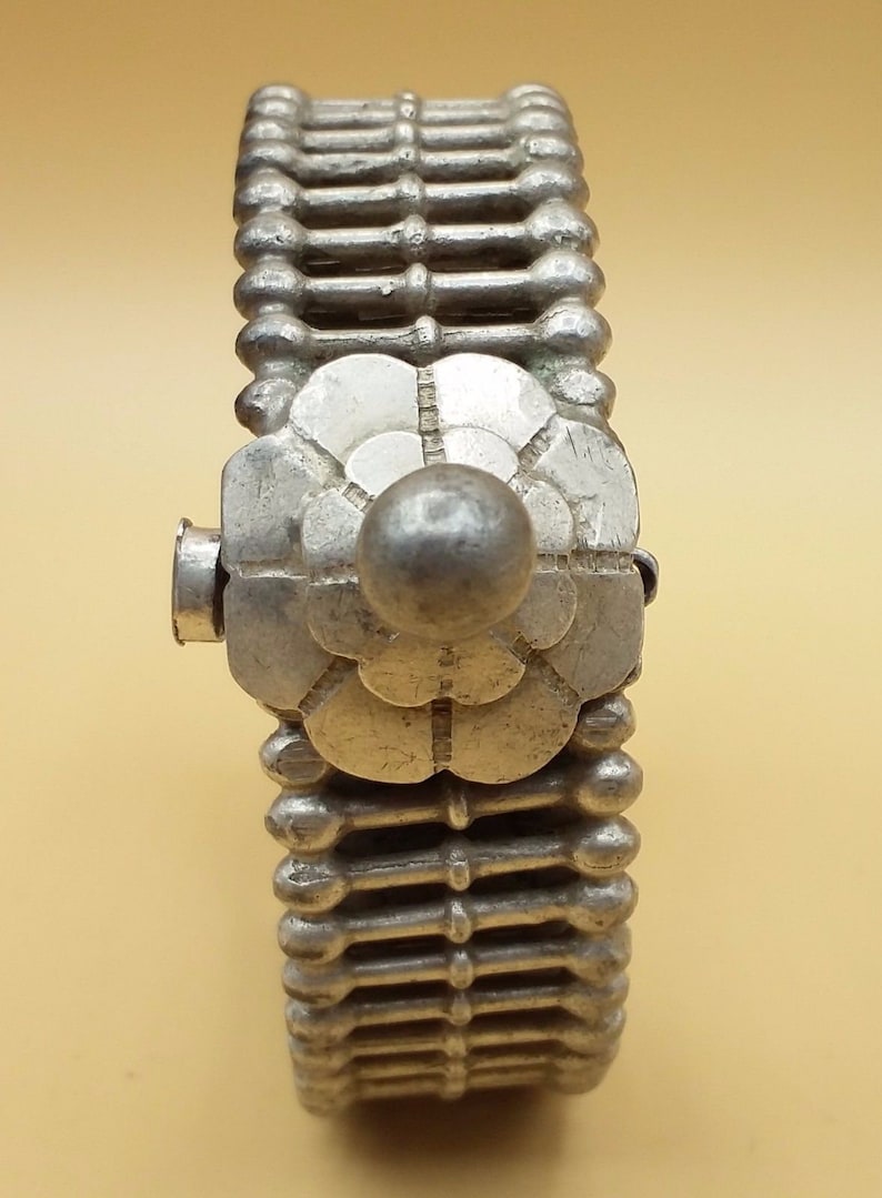 Vintage handmade original antique silver cuff bracelet fabulous design tribal women/'s ethnic jewelry from rajasthan india cb03
