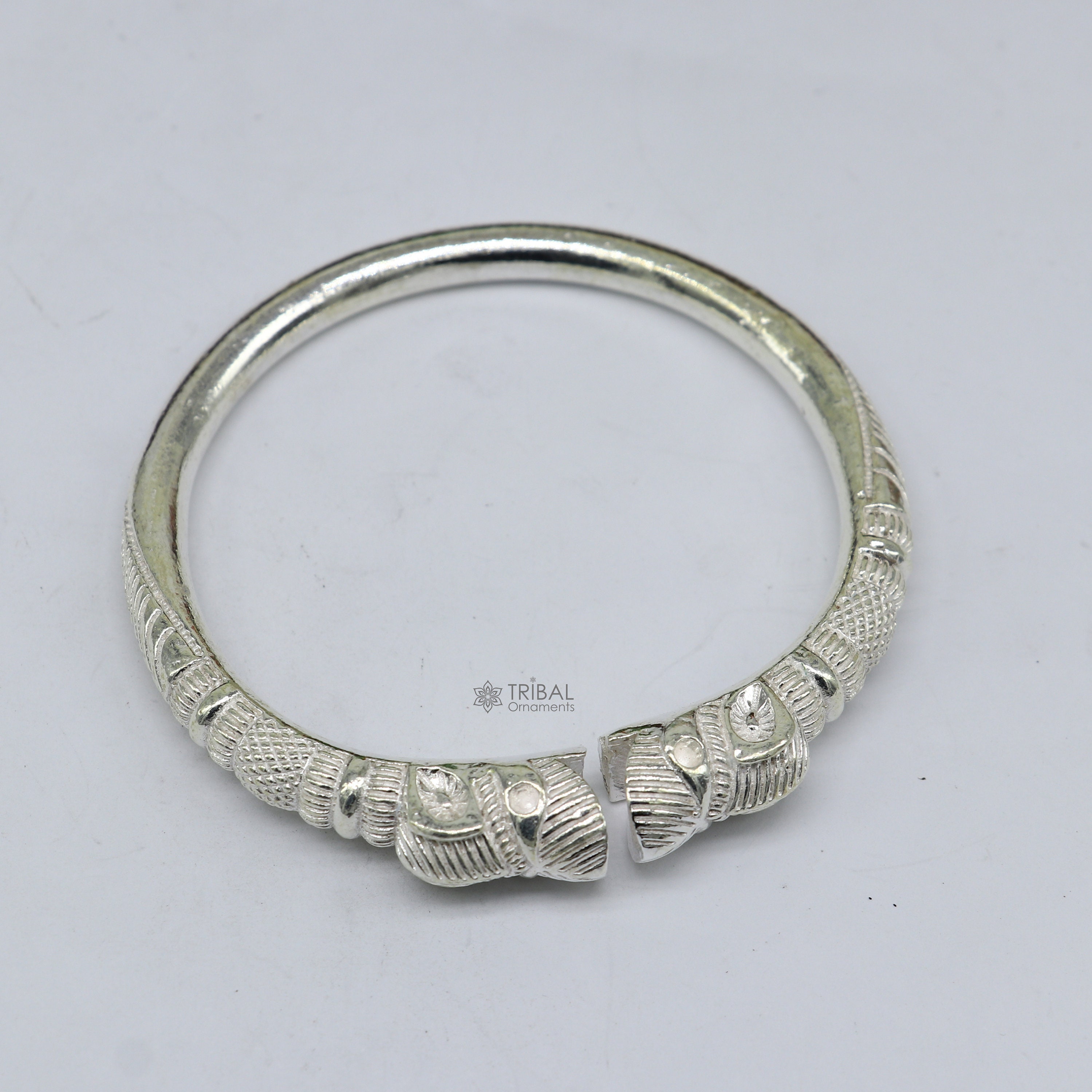 Solid 925 Silver Men's Ethnic Cultural Crocodile Face Design