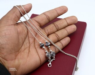 Collana Catena Rolo In Argento 925 Lunghezza 16-24 Pollici – Elegante Senza Ciondolo, Nuova Senza Scatola