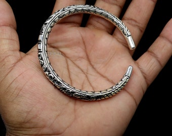 925 sterling silver handmade flower work vintage chitai work