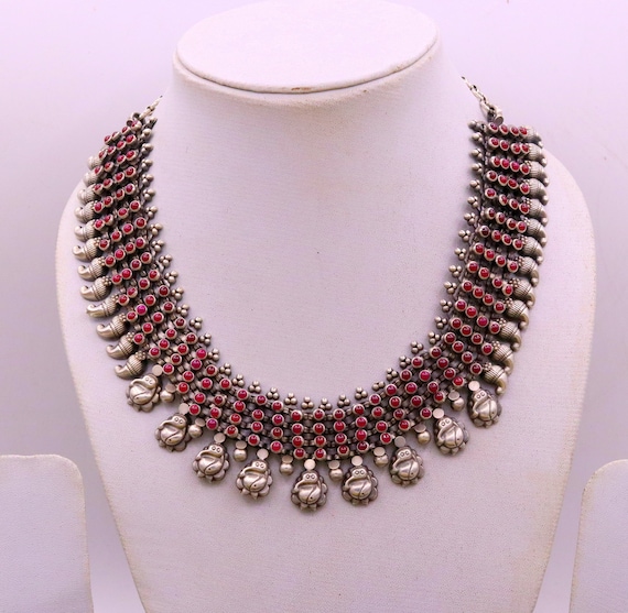 Fabulous Charm Necklace Vintage Navajo Sterling Silver Native American Fabulous Charm Necklace Vintage Navajo Sterling Silver Native American