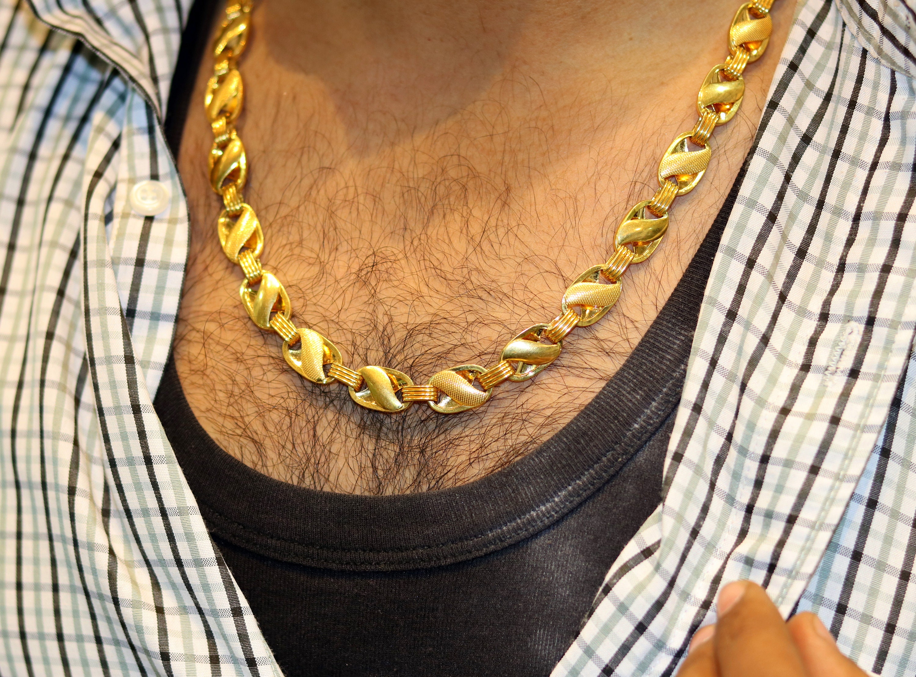 Lotus gold chain sale