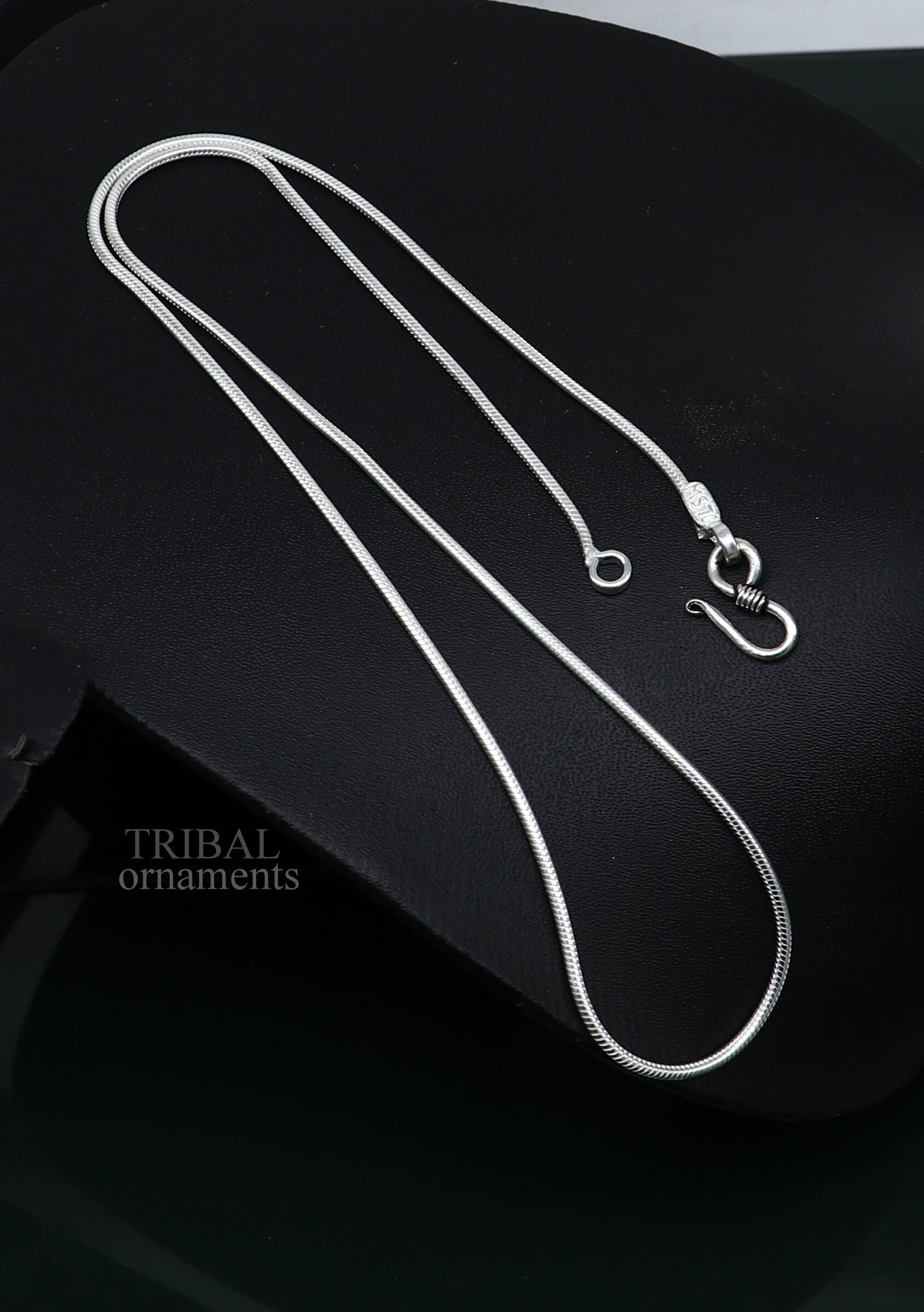 ジョンローレンスサリバン Silver snake chain necklace Silver snake chain necklace
