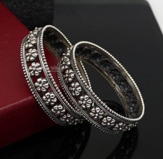 Exclusive 925 Sterling Silver Flower Design Unique Style Handmade