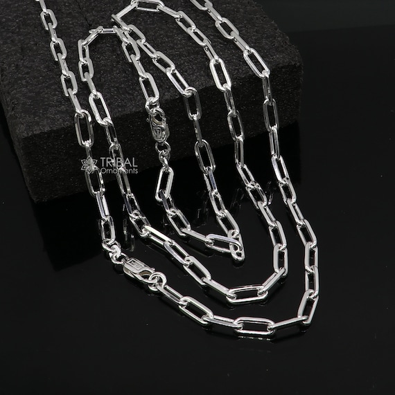 5mm 925 Sterling Silver Handmade Amazing Delicate Solid Rolo High Quality Link Chains Necklace Best Gifting Unisex Necklace Chain Ch589 Etsy