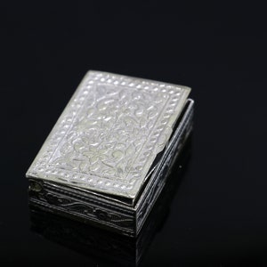 2&quot;X1.2&quot; 925 sterling silver trinket box, kajal box/casket box brides rectangle shape box collection, container box, eyeliner box stb821