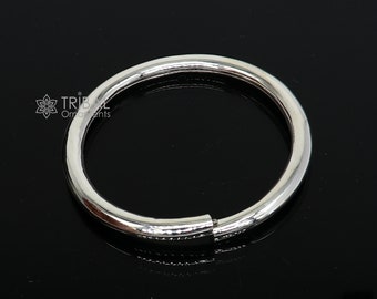 【L'Appartement】 で購入した bangle 925 Sterling Silver Plain Shiny Bright Bangle Bracelet Kada