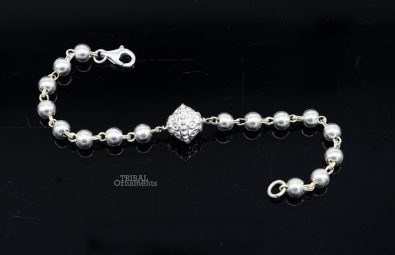 Unique 925 sterling silver handmade Rakhi Bracelet, Exclusive Vintage  divine OM Aum design size free rakhi Bracelet for Rakshabandhan rk291 |  TRIBAL ORNAMENTS