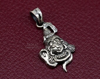 Lord Shiva Ciondolo IN 925 Argento Sterling Marchio Certificato