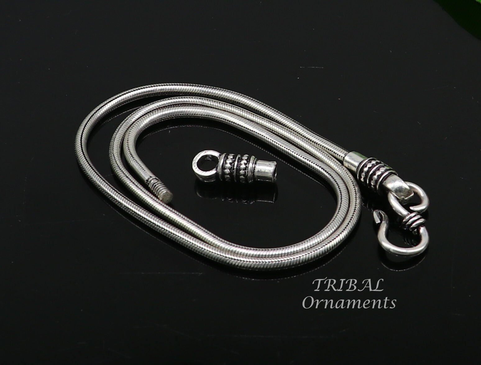 [STONE HENgE] 韓国☆925 silver☆U-LOCK N0130 Necklace curb+chain+1.jpg?format=1500w