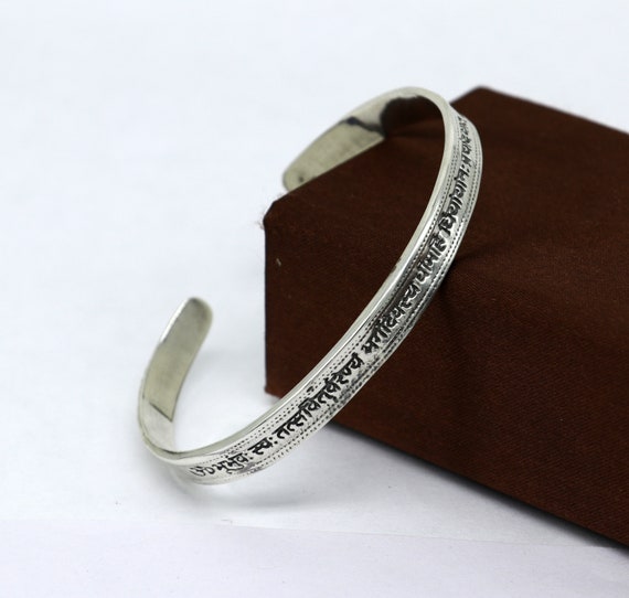 Authentic 925 Sterling Silver Customized Gayatri Mantra Design