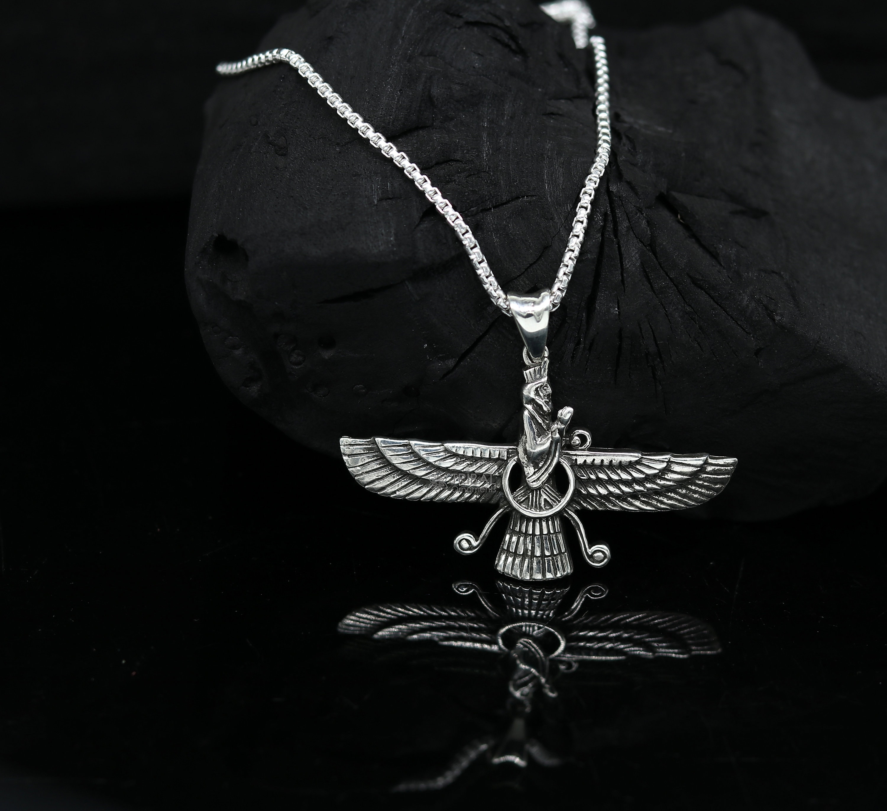   HERITAGE 2010 ペンダントネックレス 925スターリングシルバーハンドメイドファラヴァハルアフラマズダ