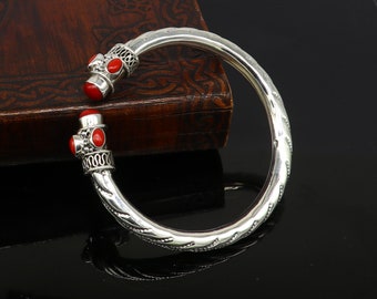 Exclusive Red Coral Stone Customized 925 Sterling Silver
