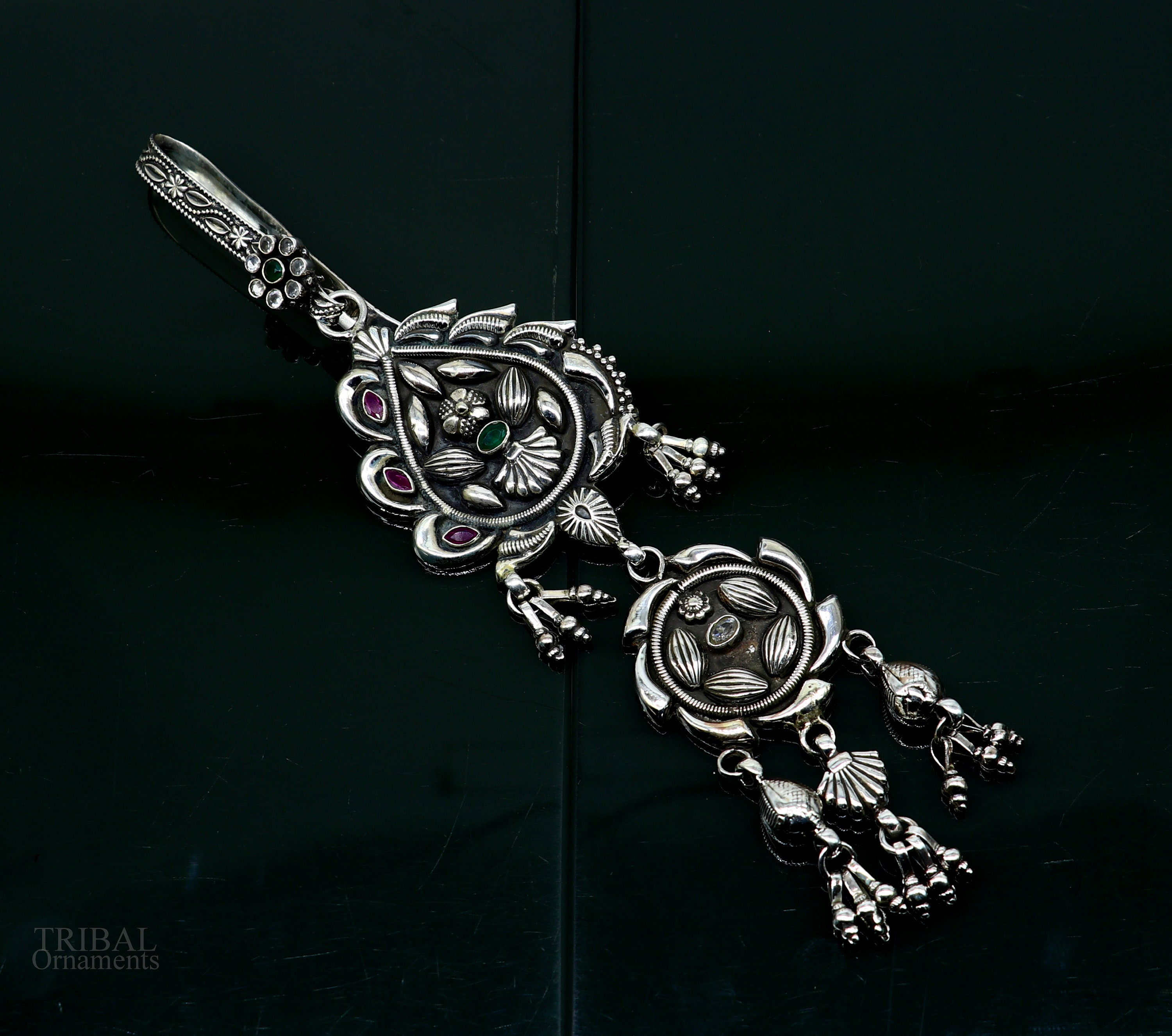 Tribal Sterling Silver Key Chain